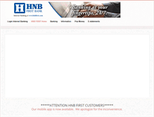 Tablet Screenshot of hnbfirst.com